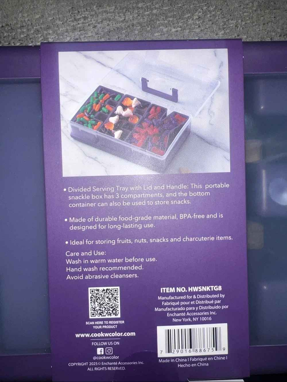 CWC purple snack